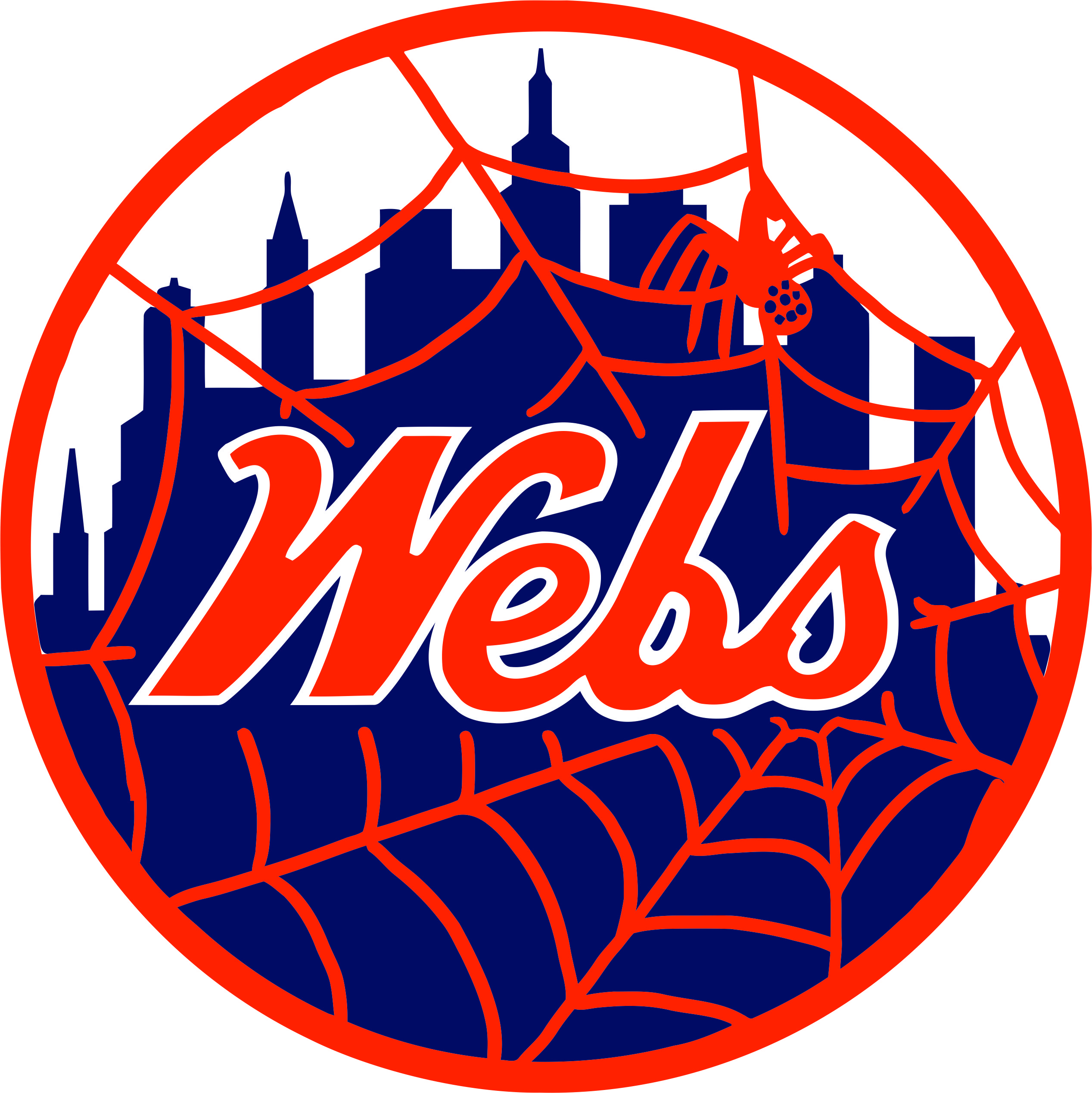 New York Mets Webs Logo iron on transfers